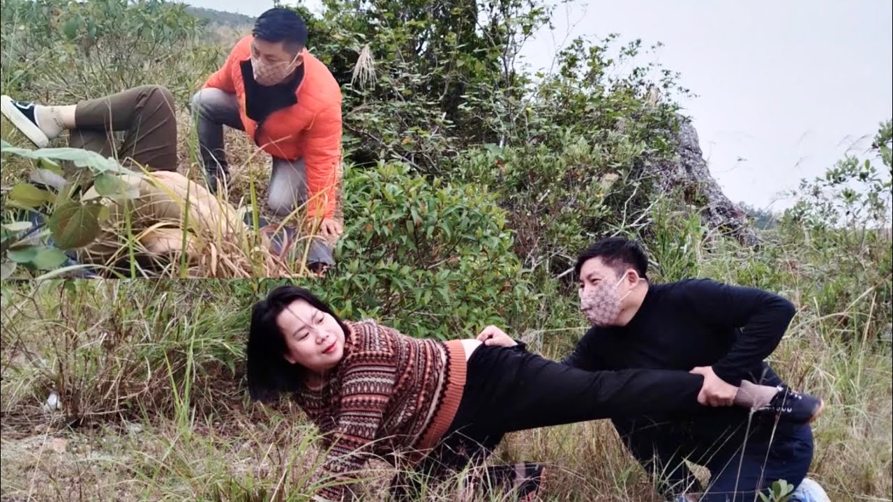 A girl went into the forest alone and got lost. She met a stranger who followed and helped her.