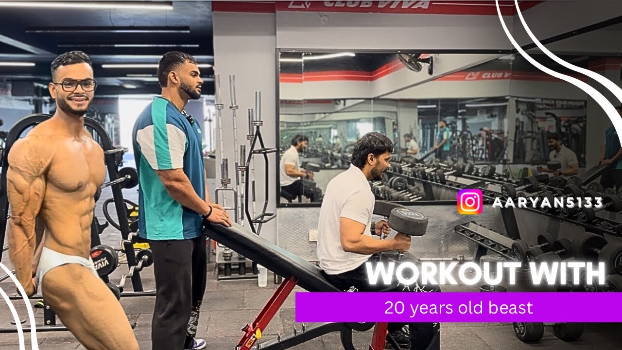 Chest Workout with 20 years old beast 😱 Aakash | Rishu Gupta |
