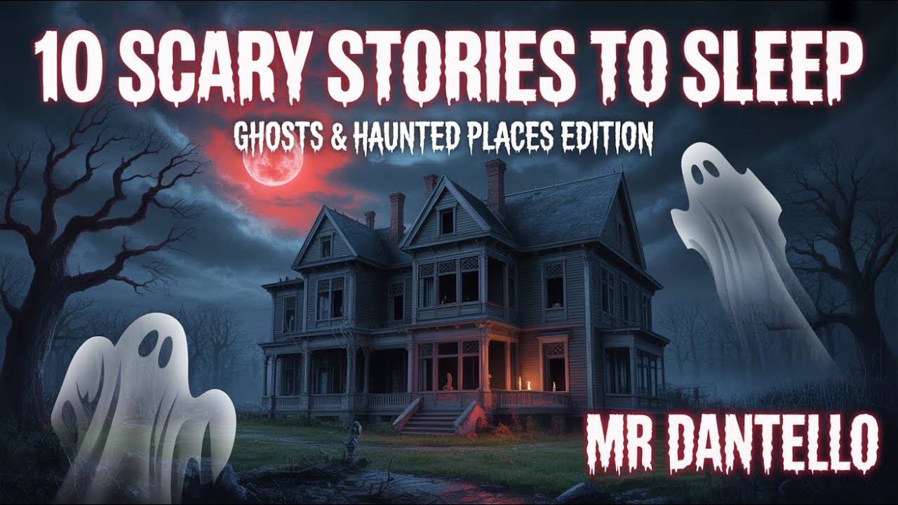 10 Ghosts Scary Stories To Sleep | NO ADS | Ghosts & Haunted Places Edition