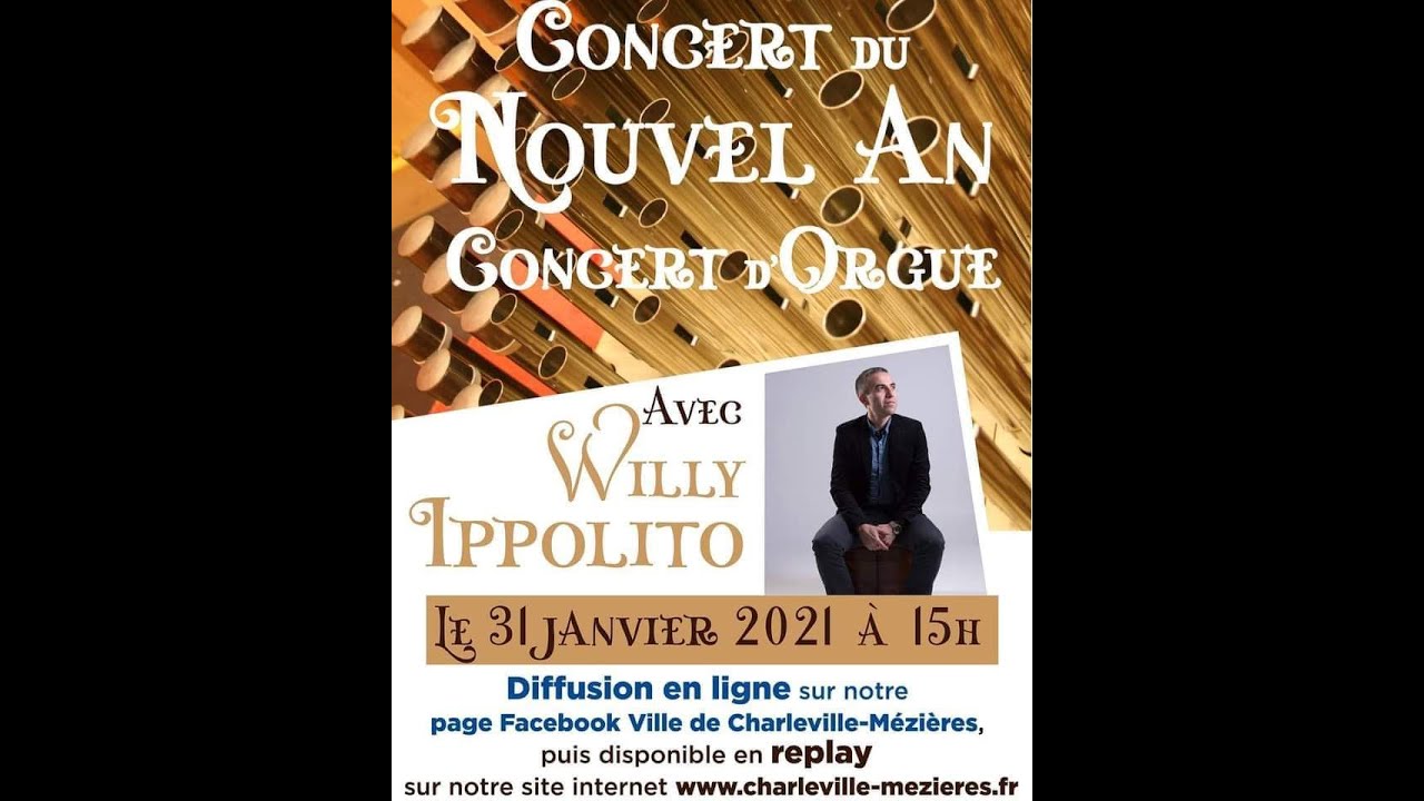 Concert d'orgue du Nouvel An par Willy Ippolito à la Basilique Notre-Dame d'Espérance