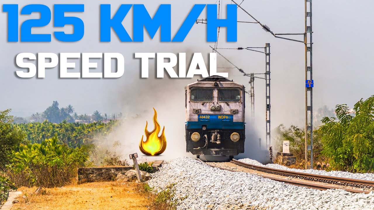 WDP4D 125km/h Trial Run | Ground to Drone Combo Shot | Chikmagalur Section