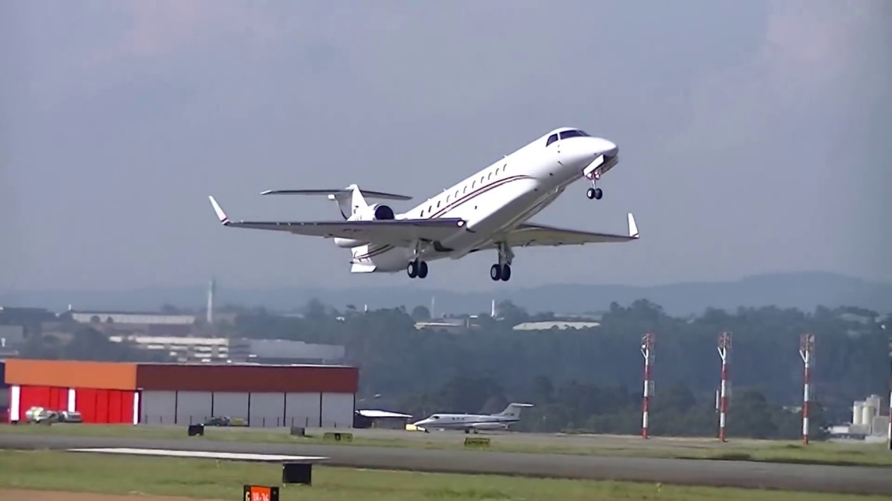 Embraer Legacy 600 - decolagem curta e suave Na Subiba