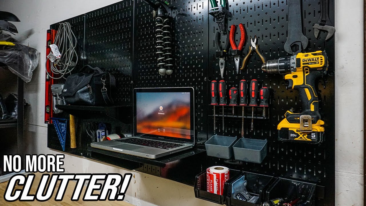 How To Install Pegboard To Organize Your Tools!