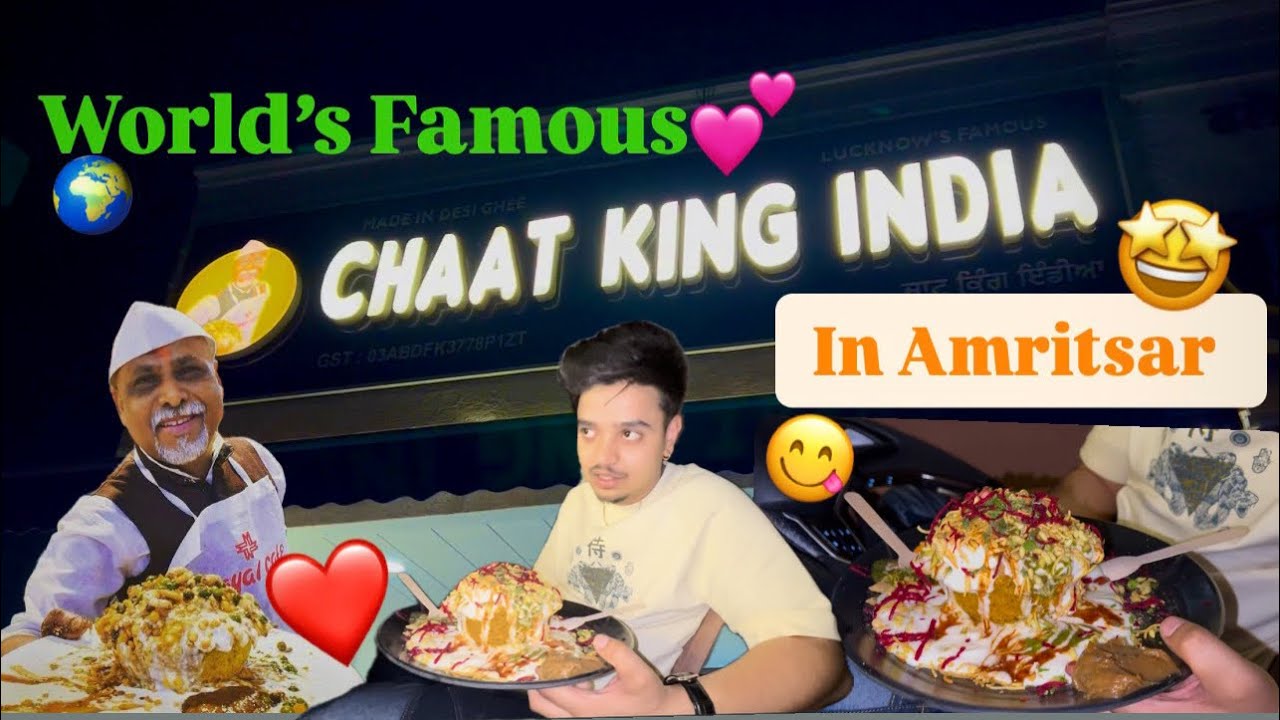 Chaat King India Di Viral Basket Chaat 😋Hun Amritsar ch 🥰 #chaatking #basketchaat