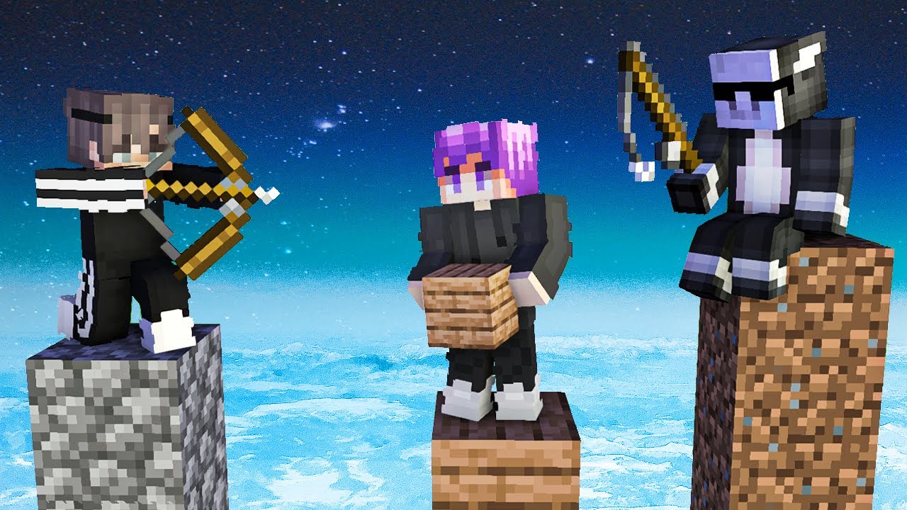 MINECRAFT ale KTO PIERWSZY WEJDZIE NA 256 KRATKĘ