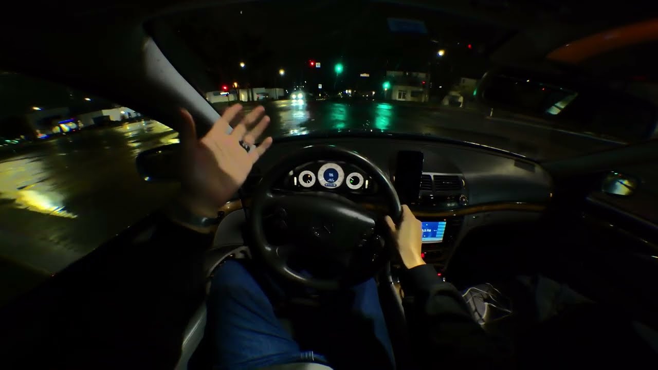 RAINY DAY DRIVE IN MY MERCEDES AMG 2008 POV DRIVE [메르세데스 AMG 2008]