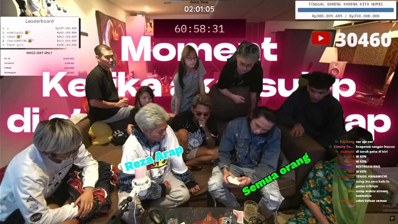 YB - Full Moment of Kenz Peter's Magic Show on Reza Arap's Livestream!? #yb