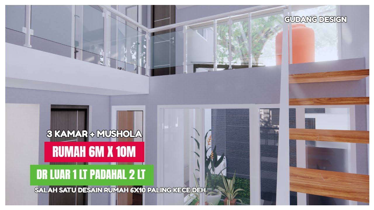 Jangan tertipu dari penampilan - Rumah ini dari luar 1 lantai tapi sebenarnya 2 lantai. kok bisa ?