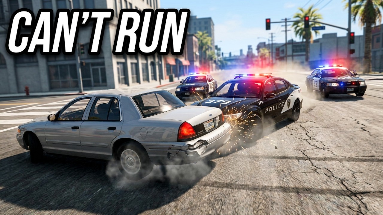 Billy can't run forever #youtube #beamngdrive #policechase #gaming