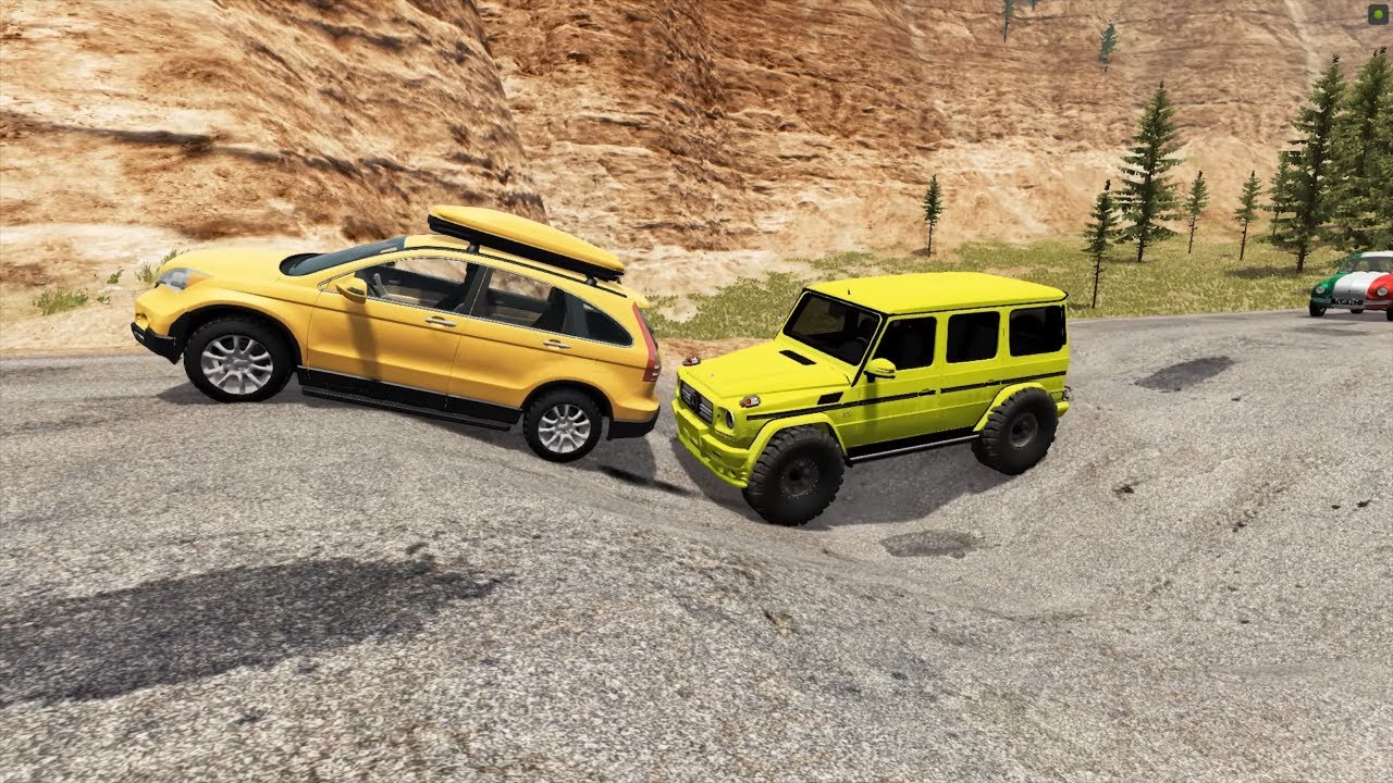 Cars Truck bus vs Potholes #1 beamng drive