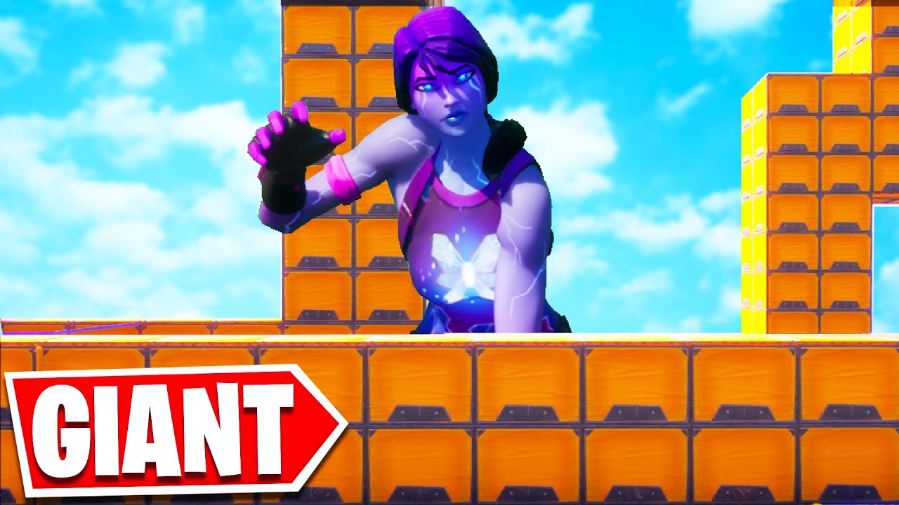 You Have To Beat This TINY Deathrun As A GIANT! *FUN* (Fortnite Creative)