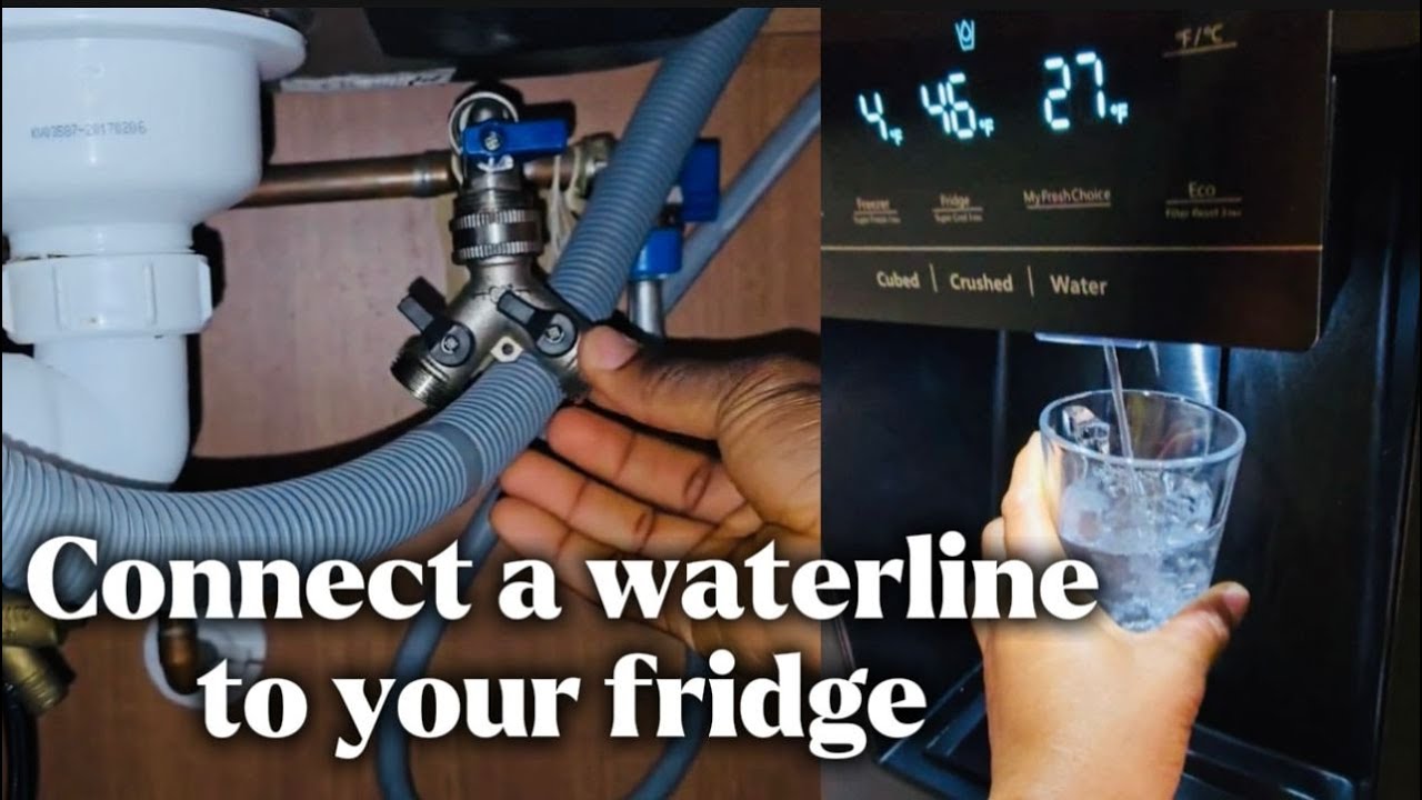 How to connect a waterline to your fridge