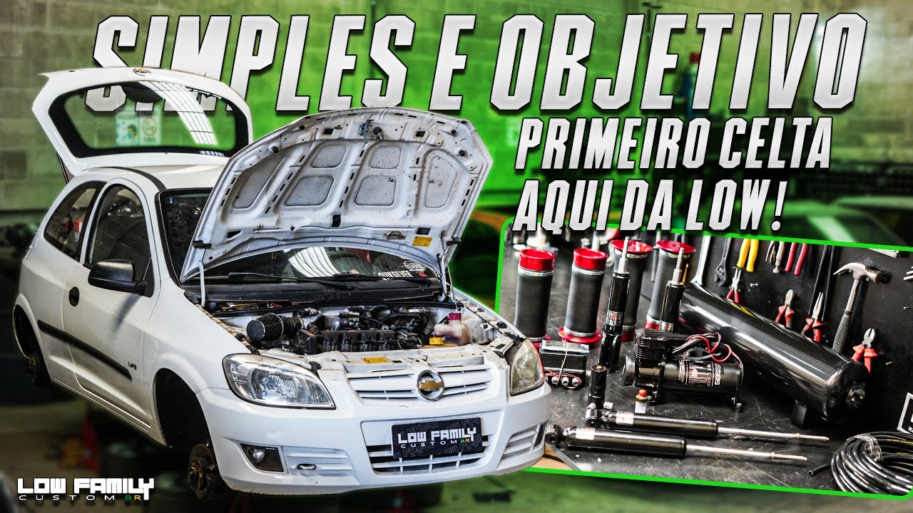 COMO É A INSTALAÇÃO DE SUSPENSÃO A AR NO CELTA LIFE 1.0!? EP.57 [ LOW FAMILY CUSTOM BR ]