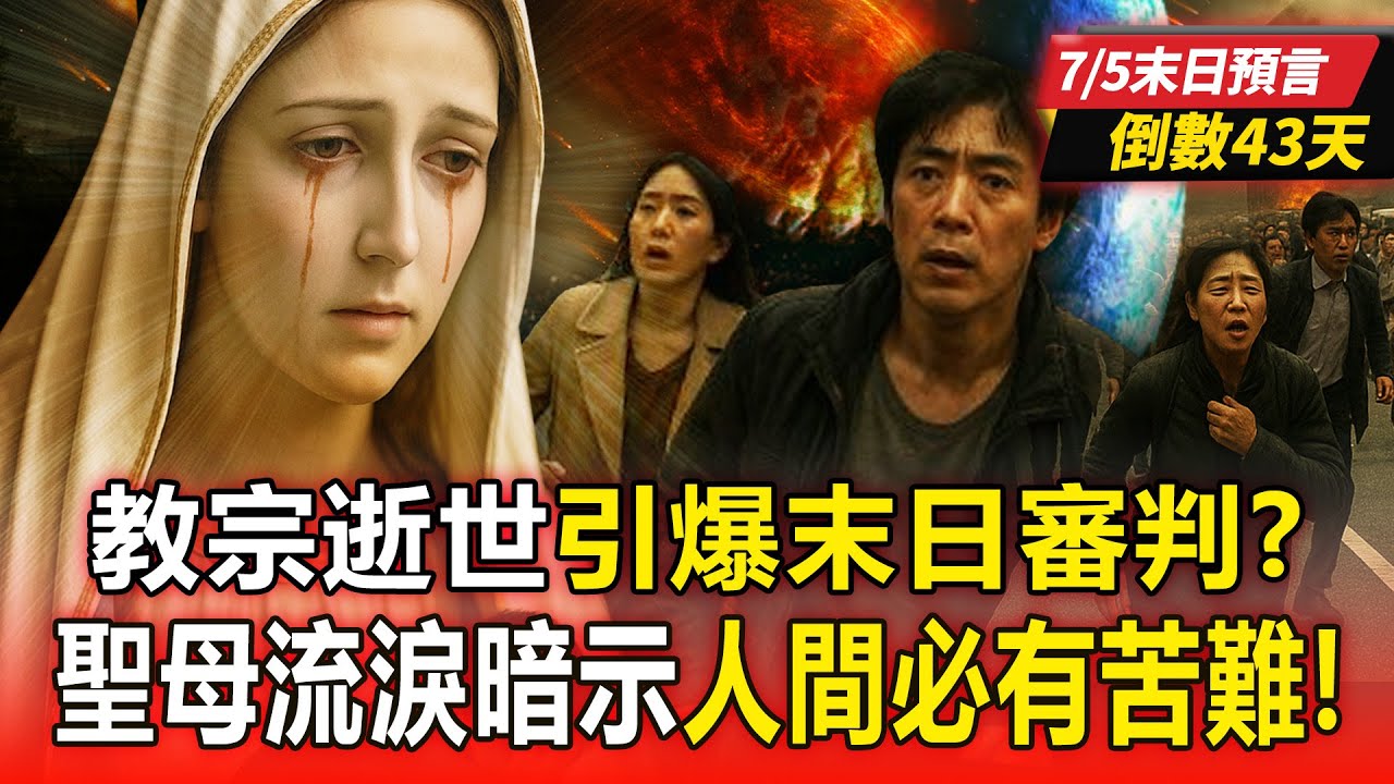 【7/5末日預言倒數43天】「人民教宗」逝世引爆末日審判？ 佛像斷頭、聖母大佛都流淚...暗示人間必有苦難？！ 【57爆新聞 萬象搜奇】@57爆新聞