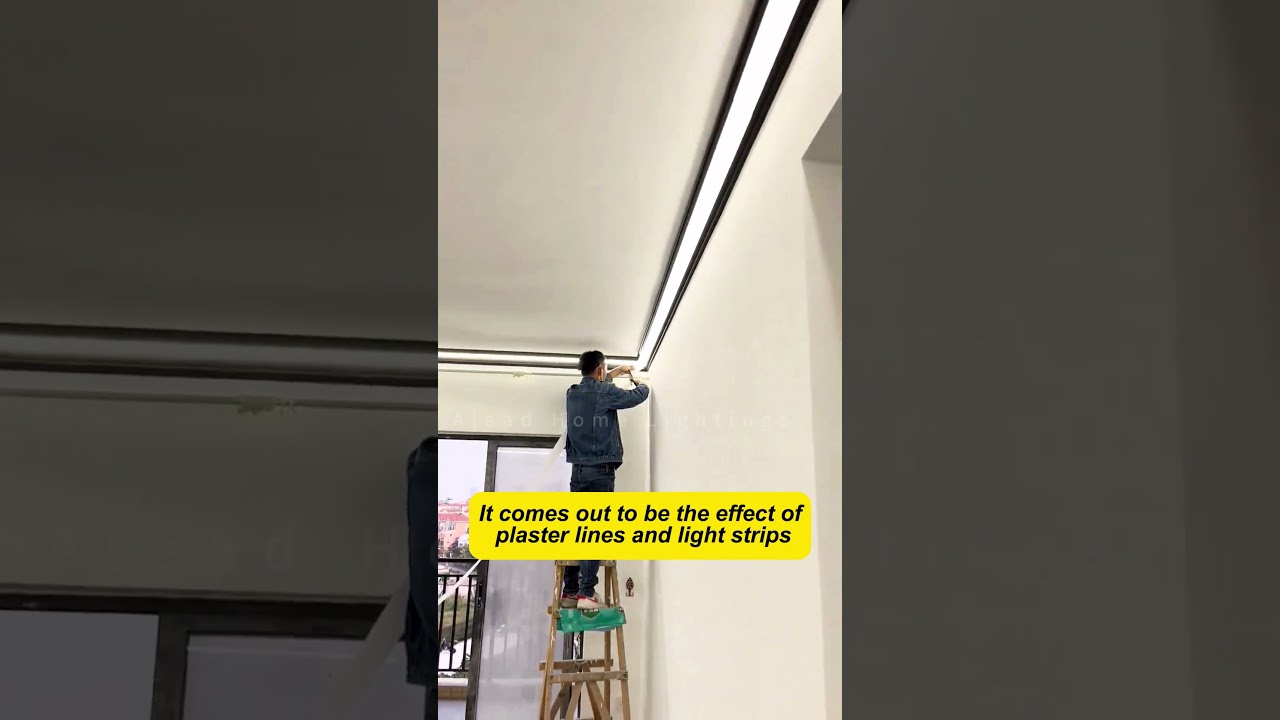 Aluminum alloy top corner lamp is a lamp and a gypsum line.#lamp #light #led #smarthome