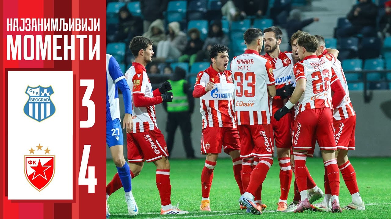 ОФК Београд - Црвена звезда 3:4, најбољи моменти