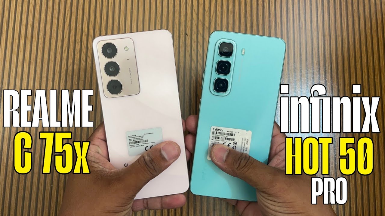 Realme C75x Vs infinix Hot 50 Pro | The Unlimite Speed Test Comparison