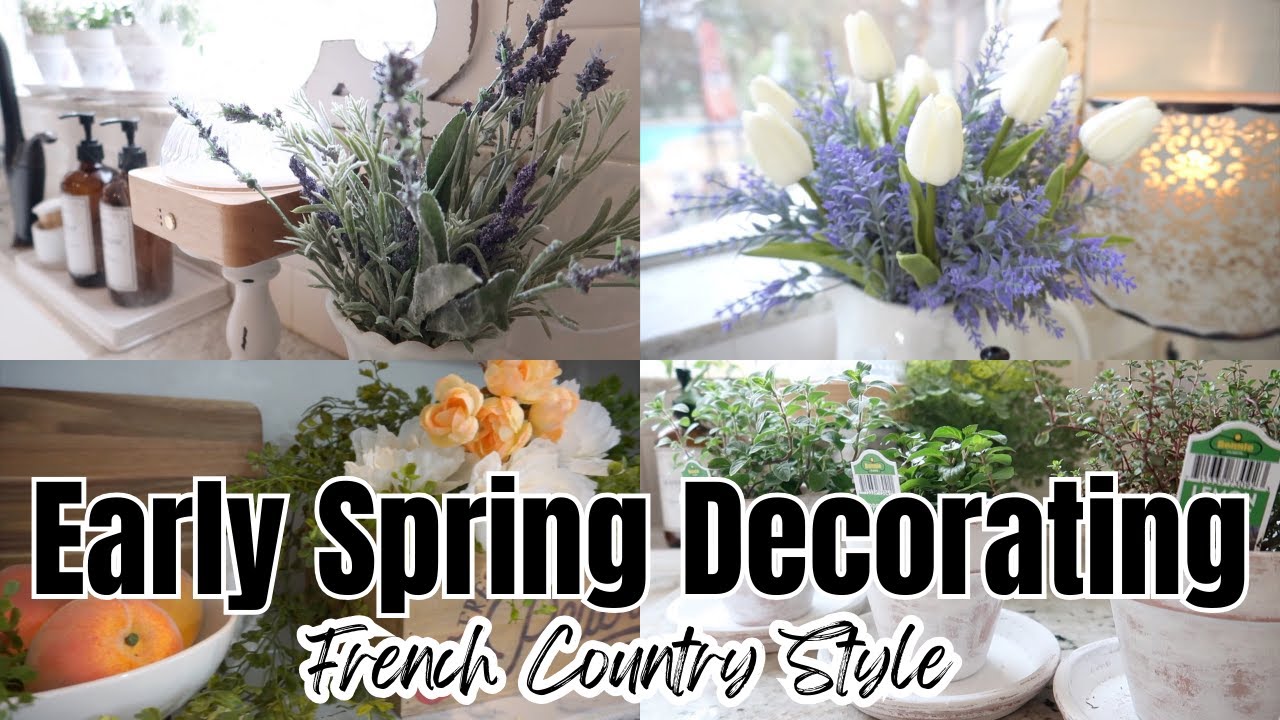 🌿EARLY SPRING DECORATING ~ FRENCH COUNTRY STYLE ~ SPRING DECORATING IDEAS ~ SPRING ~ Monica Rose
