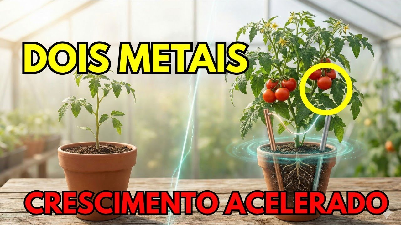 Conectar Dois Metais Dobra o Crescimento das Plantas — O Segredo da “Bateria da Terra”