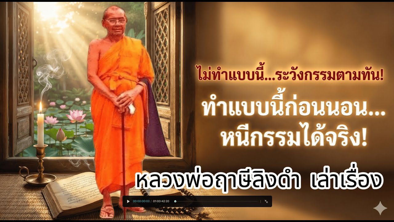 หลวงพ่อฤาษีลิงดำ เทศน์ปีใหม่ไทย | ถ้าไม่ทำสิ่งนี้ระวังกรรมตามทัน! เผยวิธีทำแล้วดี หนีกรรมได้จริง