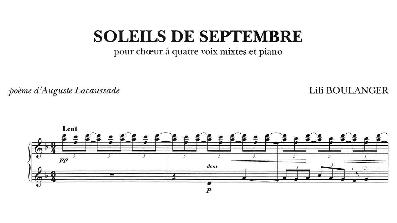 Lili Boulanger - Soleils de Septembre (1912)