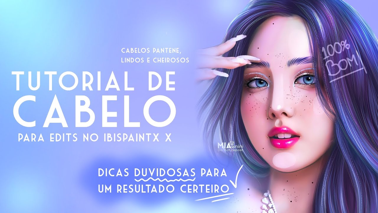 Tutorial de Cabelo para edits de manipulação (smudge edits) no ibispaintx