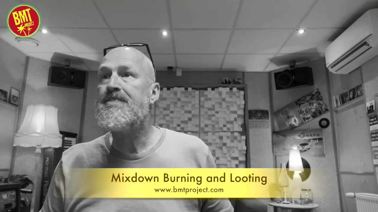 Mixing 'Burning and Looting', a re-recorded song of Bob Marley & the Wailers