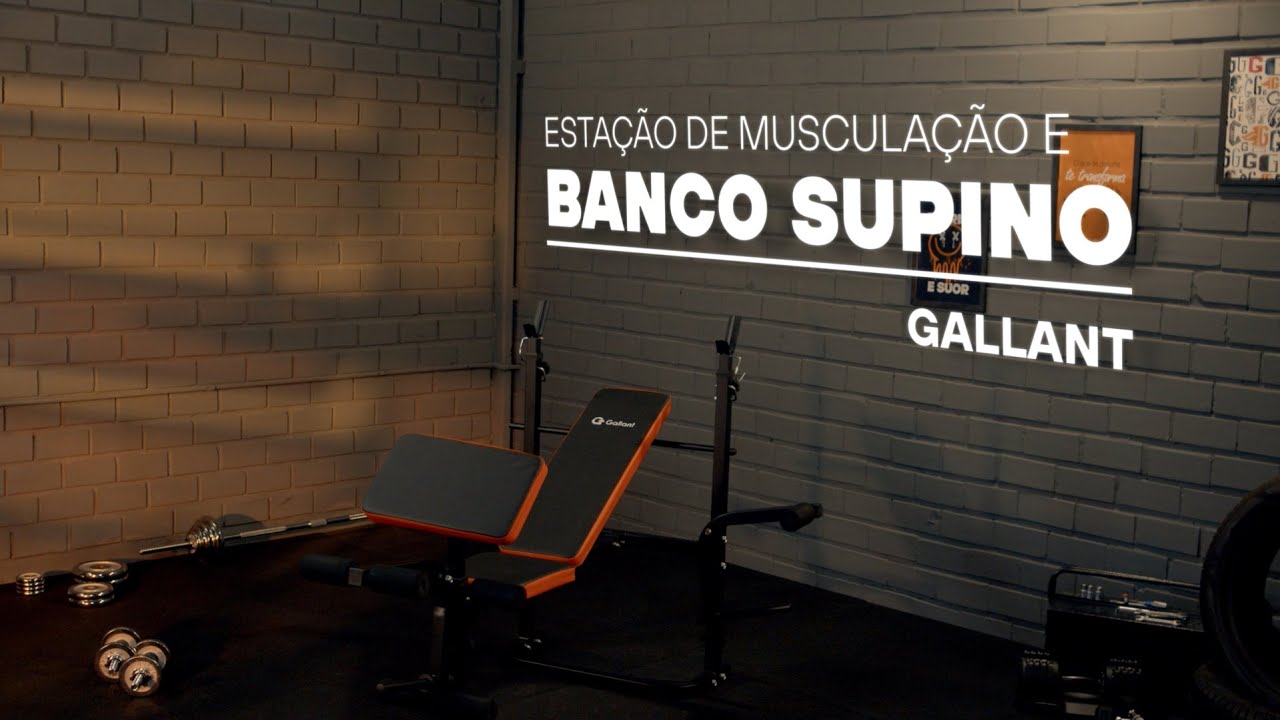 Guia de Exerc&iacute;cios | Esta&ccedil;&atilde;o de Muscula&ccedil;&atilde;o e Banco Supino Gallant GBS1H03A-PT