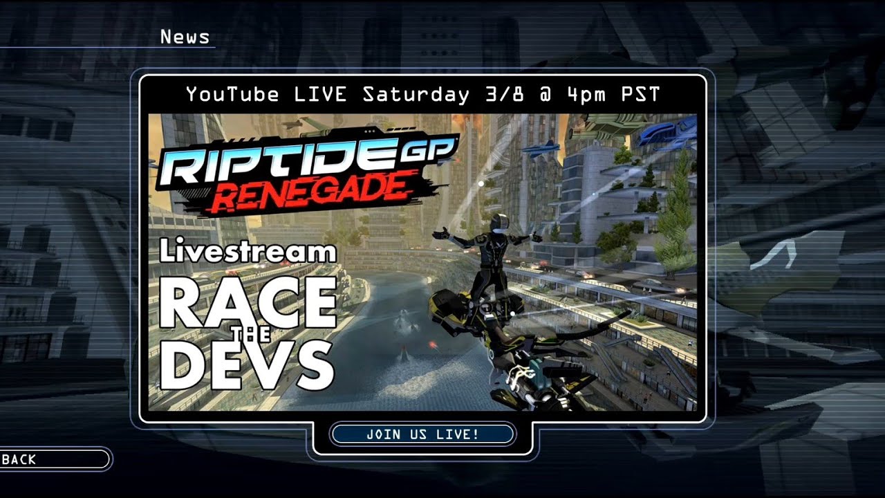 Online multiplayer with developer | Riptide GP: Renegade