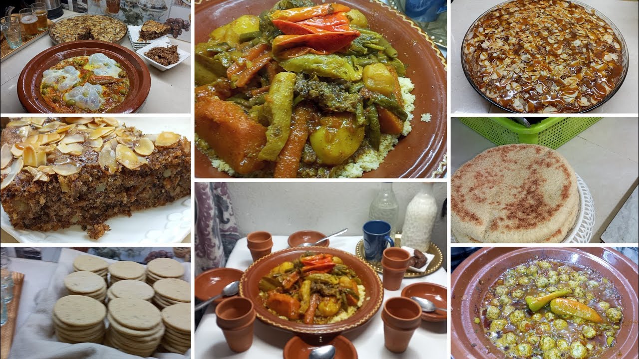 شاركت معاكم اليوم التاسع في رمضان 🌙 طلبية بيتزا كيكة صحية طاجين بالكفتة كسكسو على حقو و طريقو