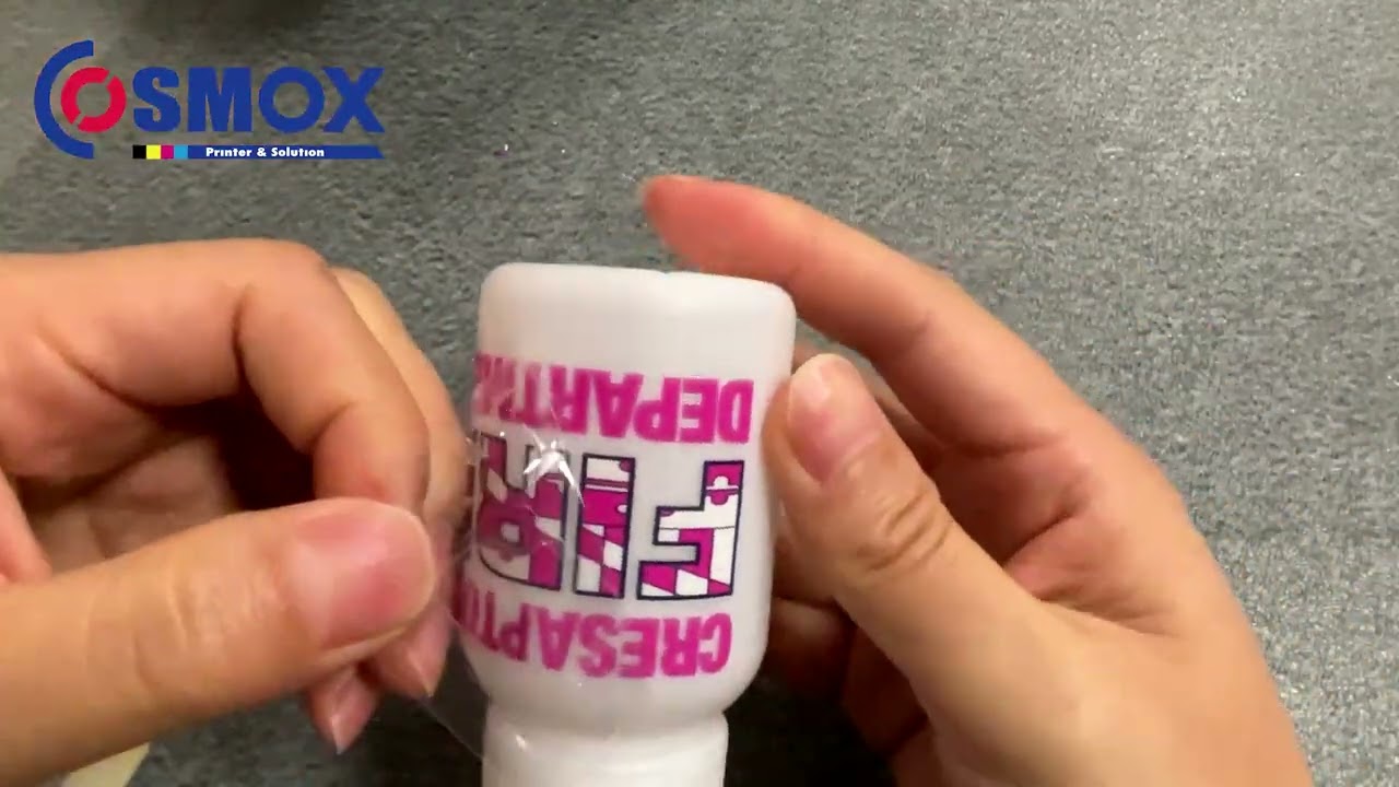 Cosmox A3 UV DTF expo show AB film Printing