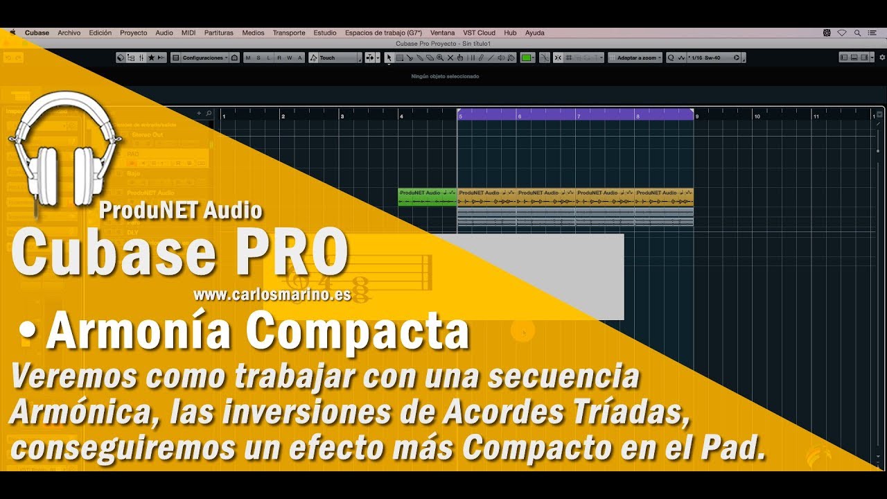 Steinberg Cubase PRO  - Creación de Armonías más Sutiles y Compactas #CubasePRO #Tutoriales #Español