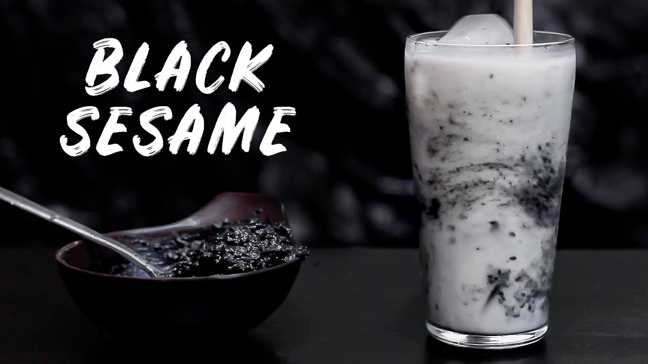 Easy BLACK SESAME LATTE Recipe You Can Make At Home!