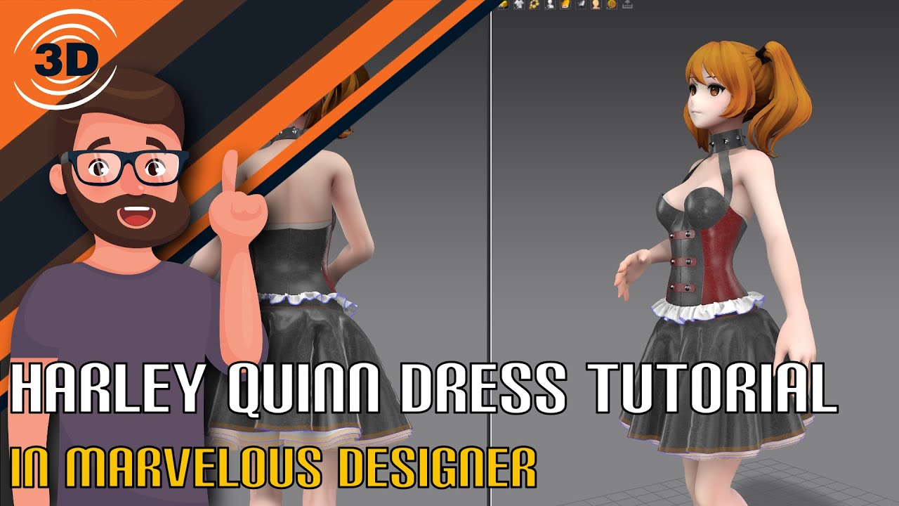 Marvelous Designer Tutorial - Harley Dress