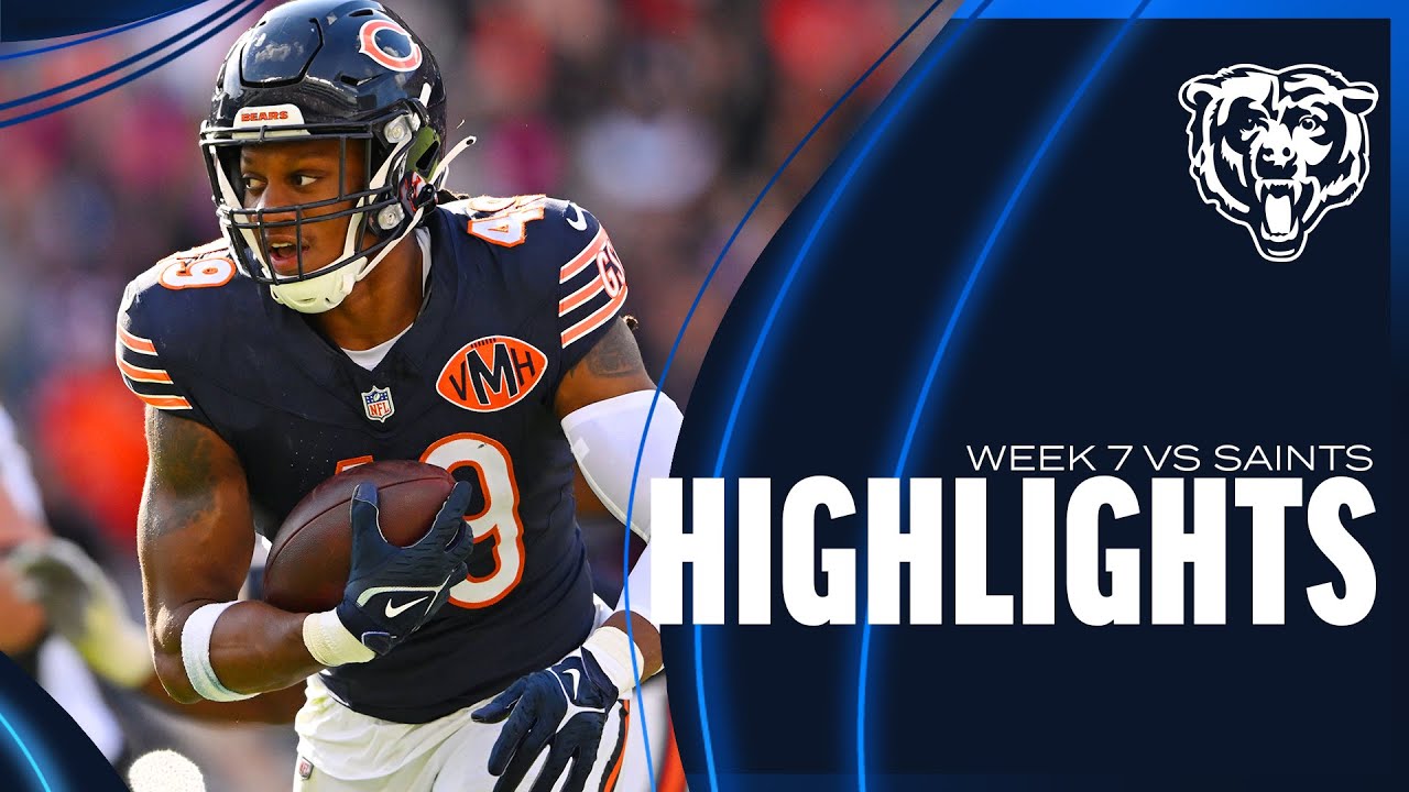 Chicago Bears' top plays vs. New Orleans Saints | Week 7 | HIGHLIGHTS