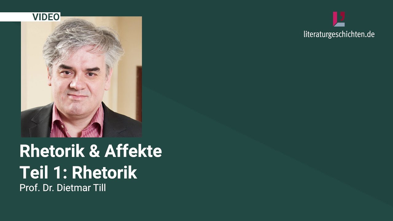 LiGeDi Lecture: Rhetorik und Affekte: Teil 1 — Rhetorik