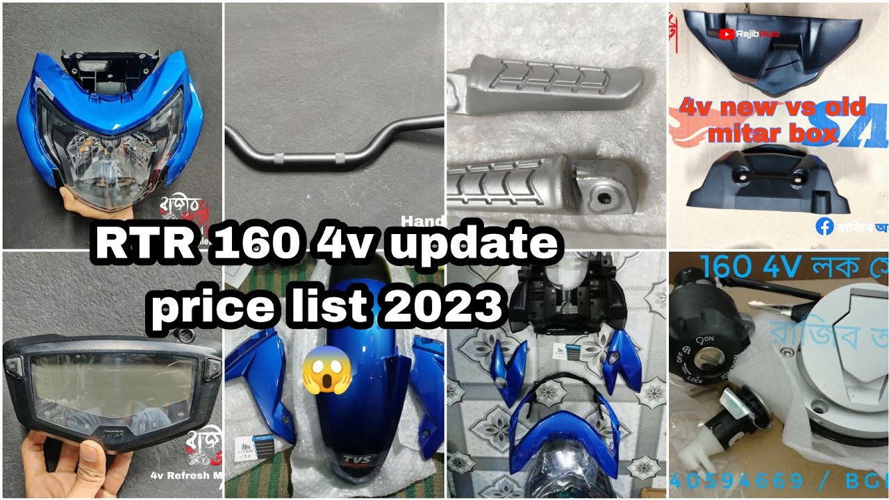 RTR 160 4v update price list 2023 / February  price list original yvs spare parts #rajib_auto #tvs