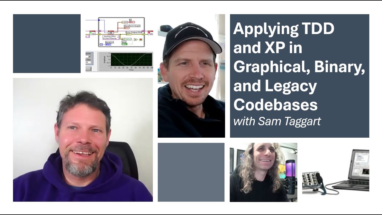 Applying TDD and XP in Graphical, Binary, and Legacy Codebases with Sam Taggart