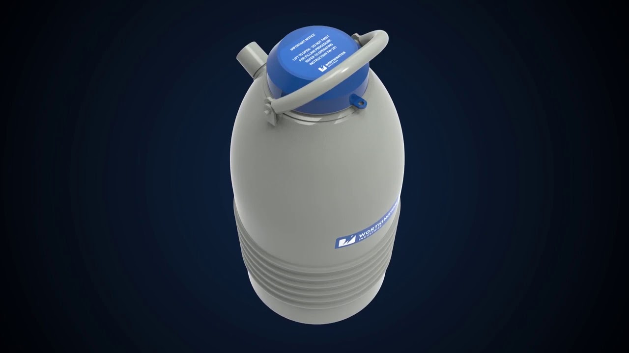 Imlab - Charging a CX CXR Dry Shipper from Worthington Industries