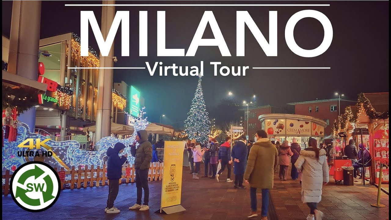 Walking in Milan PIAZZA PORTELLO NEIGHBORHOOD Christmas Market Tour | Natale 2021 (4K)