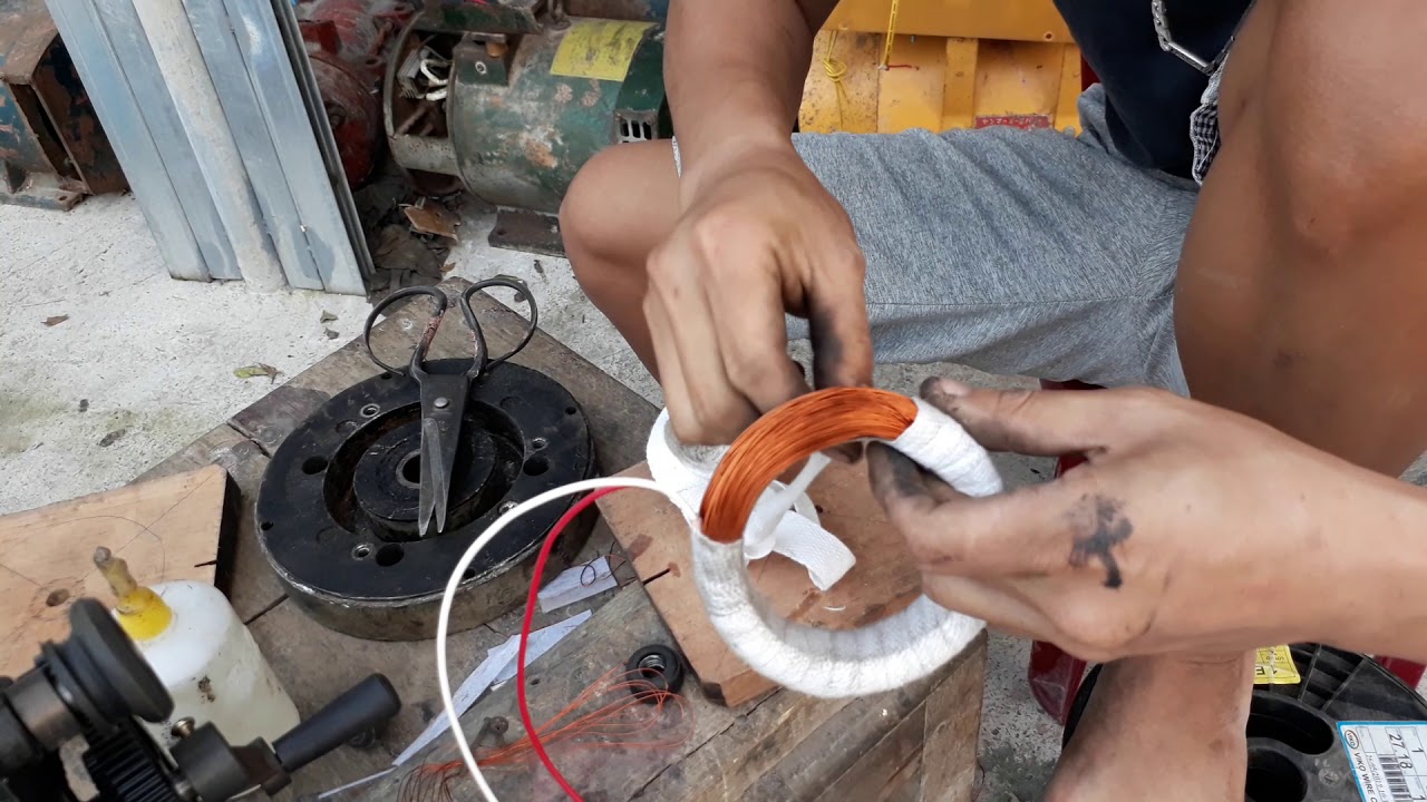 Động cơ giảm tốc khi chết phanh và cánh quấn cuộn phanh - ktđ