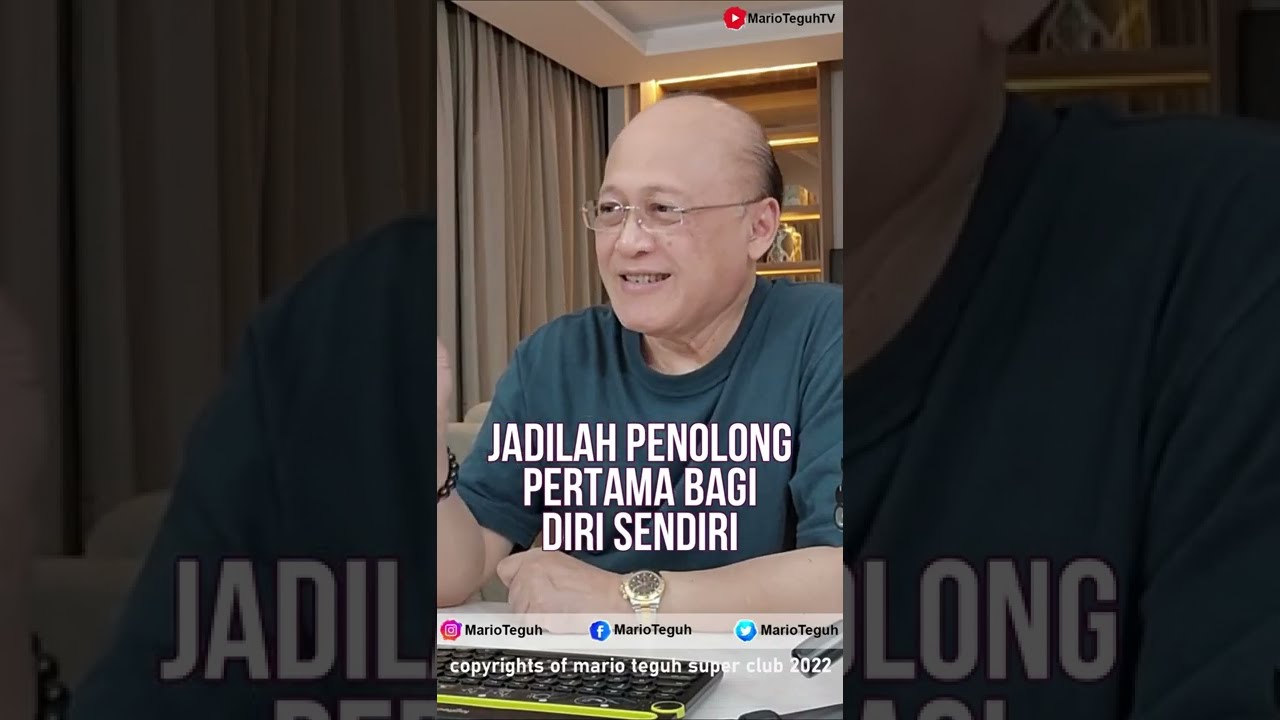 Jadilah Penolong Pertama Bagi Diri Sendiri ! #marioteguh #shortsfeed #shortvideo
