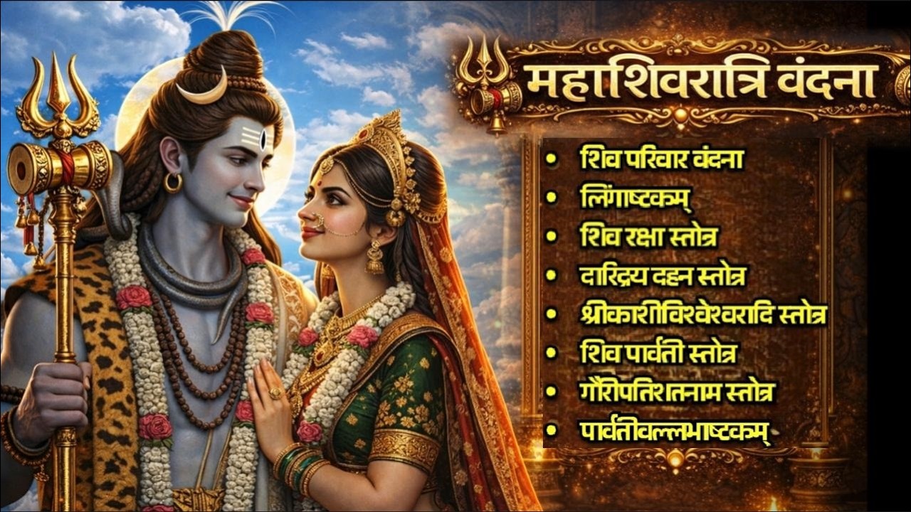 महाशिवरात्रि विशेष/शिवपरिवार/शिवरक्षा स्तोत्र/दारिद्र्य दहन/गौरीपति स्तोत्र/पार्वतिवल्लभाष्टकं