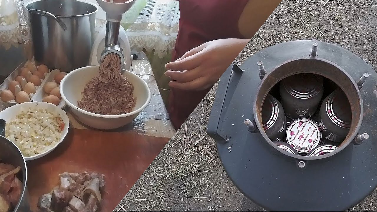 Паштет со свиной головы в автоклаве.