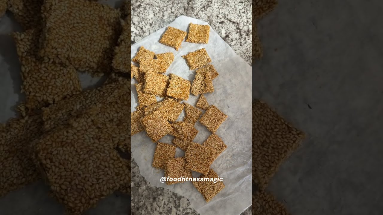 White Sesame seed Chikki| Til Patti| Till Chikki| Makar Sankranti Special 