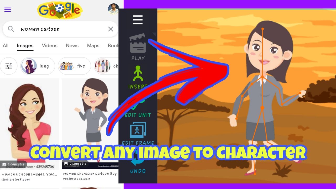 Drawing Cartoon 2 App Mai Kisi Image se Cartoon Character kese banaye step by step Full tutorial