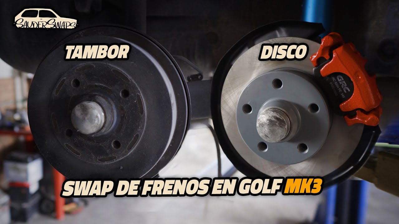 CONVERSION DE FRENOS DE TAMBOR A DISCO EN GOLF MK2! | SauderSwaps