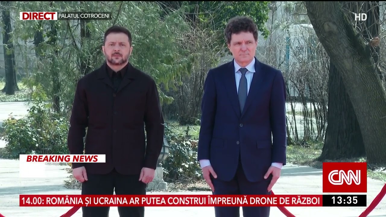 Acum: Volodimir Zelenski a ajuns la Palatul Cotroceni