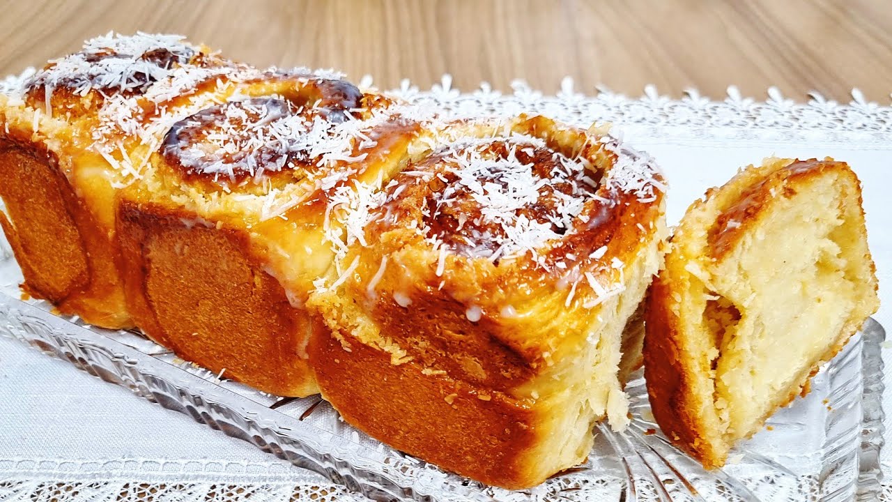 PÃO DOCE DE COCO IRRESISTÍVEL E FÁCIL DE FAZER | GORDICES DA TEKA