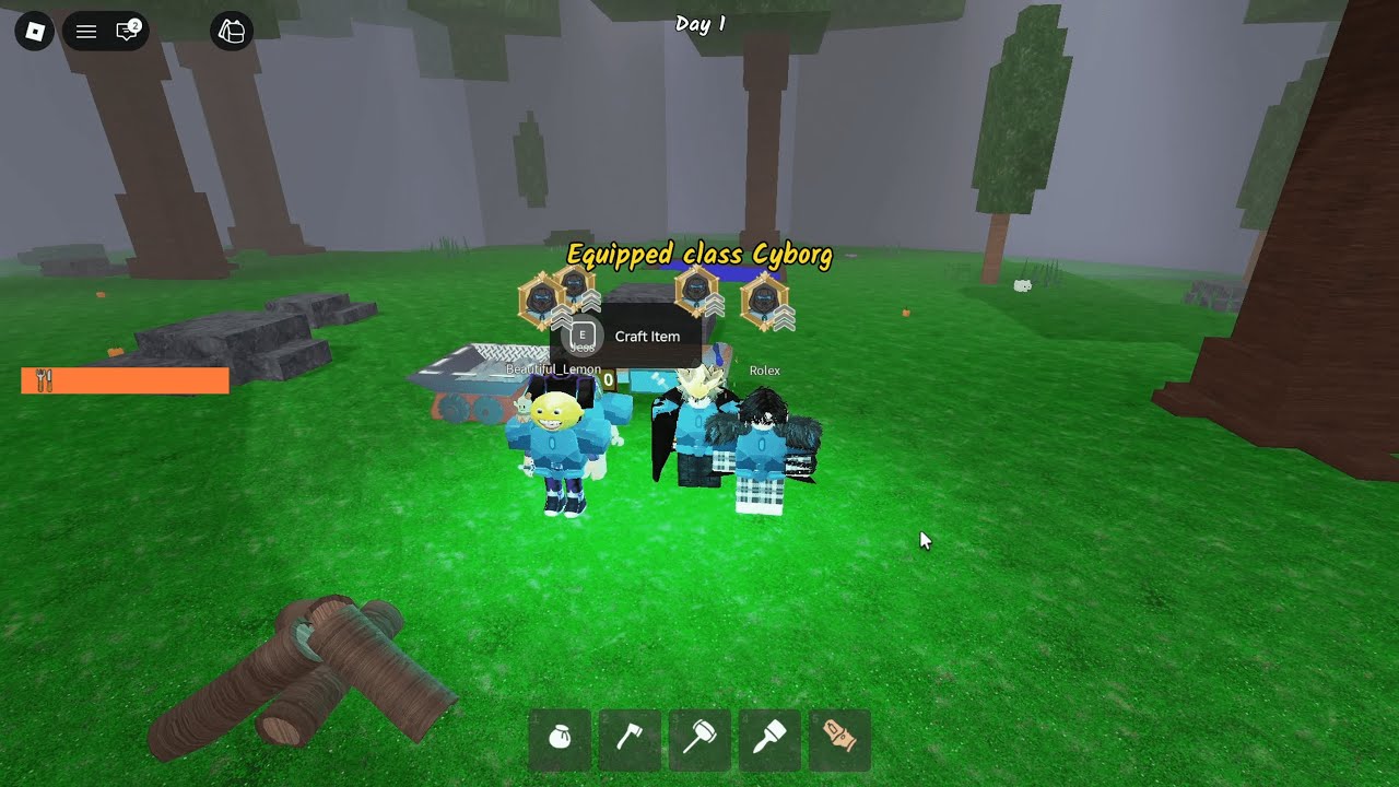 4 CYBORG Classes Survive 100 Days 🤖 | 99 Nights in the Forest (Roblox)